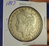 1887 Morgan Silver Dollar XF