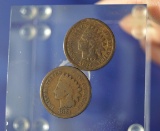 Scarce 1874 and 1875 Indian Cents G