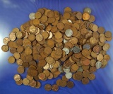 500 Assorted Lincoln Wheat Cents