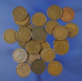 25 Assorted 1900â€™s Indian Cents G