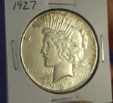 1927 Peace Silver Dollar AU Details