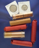 3 Rolls Assorted Circ. Wheat Cents, 3 Rolls Uncirc Memorial Cents & More * See full description!