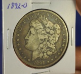 1892-O Morgan Silver Dollar VG+