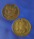 Seymour & Blair and Blaine & Logan Political Medals