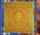 Rare 1920 United States War Savings Certificate Stamp Nice Condition