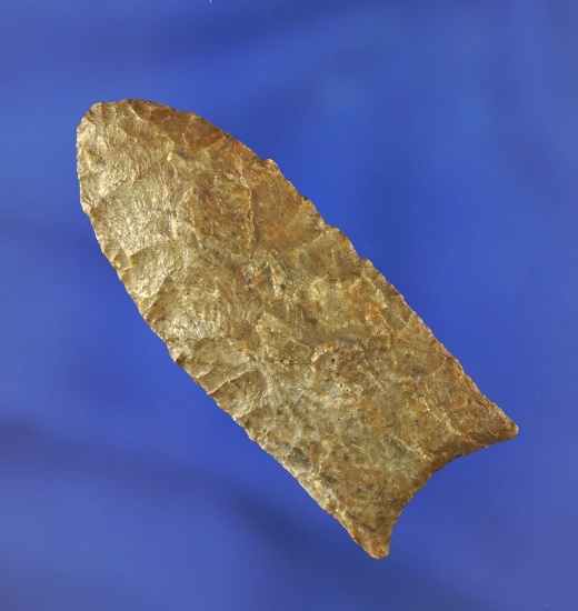 2 9/16" Clovis found in Darke Co., Ohio. Ex. G. Marsh Collection. Comes with a Bennett COA.