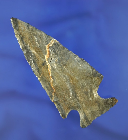3 5/8" Kay Blade found in Pottowatomie Co., Kansas. Ex. Kenny Resser Collection.  Rogers COA.