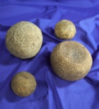 Set of four Hammerstones found in Ohio, largest is 3 1/4