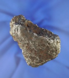 Very heavy cut section of a meteorite that is 3 3/16