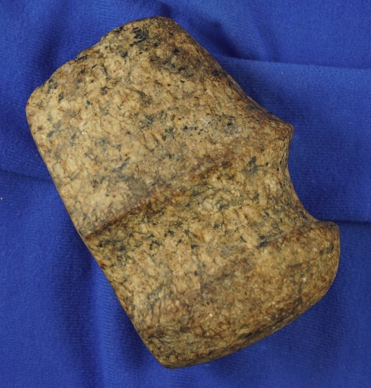5" long 3/4 grooved raised ridge Hardstone Axe found in Richland Co.,  Ohio. Ex. Keith McClung.