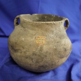 Rare! Strap Handle Noded Jar recovered at Point Pleasant, Ohio. Ex. Lester Tolliver.