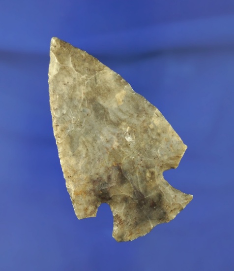 2 7/8" thin and heavily patinated Flint Ridge Flint Hopewell found in Coshocton Co., Ohio.