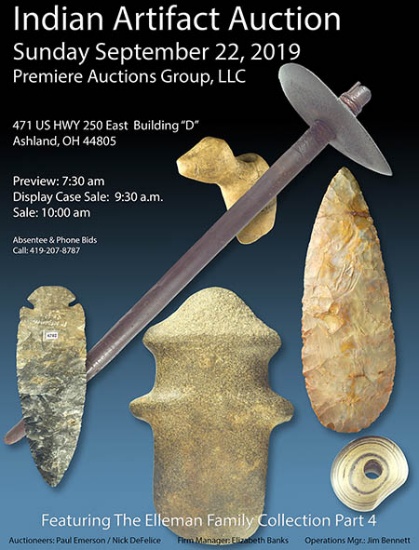 Indian Artifacts Auction - Bennett's Premiere Auct