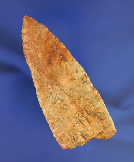 3 3/4" Paleo Knife made from attractive material found in Howard Co.,  Missouri. Meadows COA.