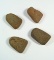 Set of four African Neolithic cells from the northern Sahara desert region, all are around 2