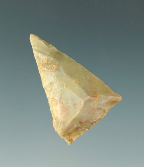 1 1/8" Triangular Neolithic arrowhead circa 3000-2500 B. C. Found in Abuja, Mali.