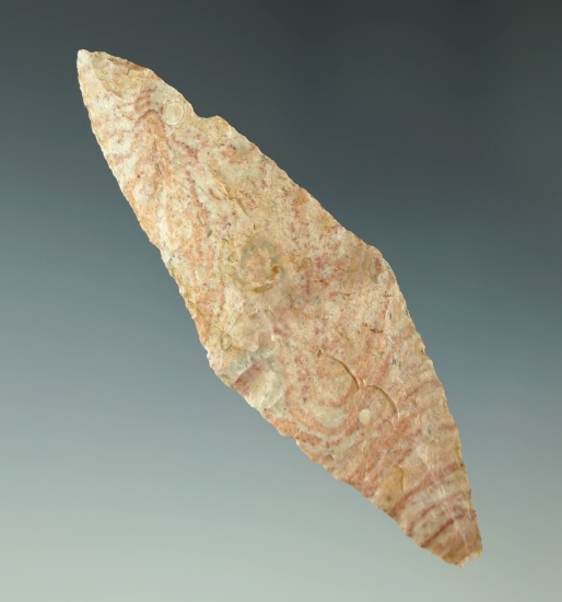 Attractive material on this 3 7/16" Harahey Four Bevel Knife found in Kansas.