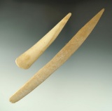 Pair of well made Bone Awls found in South Dakota, largest is 7 1/2