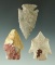 Set of three very nice Pentagonal points found in Ohio. Largest is 2 1/8