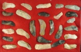 Beautiful set of Flint Ridge Flint Micro-blades from the Hopewell culture found in Ohio.