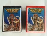 Two sets of Ross prehistoric artifacts of early man collector cards, 1995 and 1996 series.