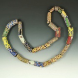 Excellent strand of old Venetian Millefiori trade beads. TNice large beads -make an excellent displa