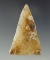 Exceptional Triangular Knife  found in the northwestern United States. Ex. Shewey. Davis G-10 COA.