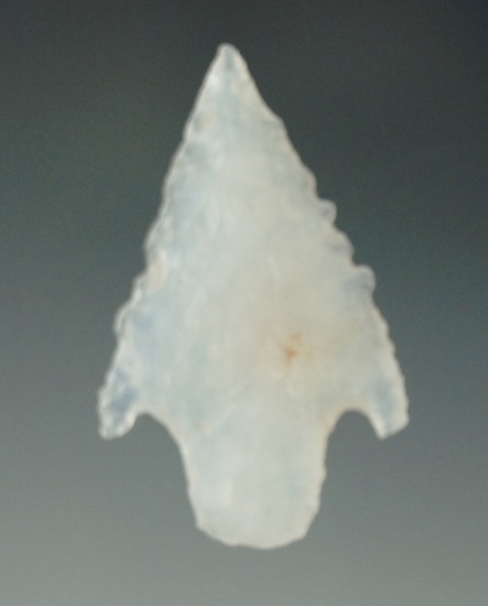 1 3/8" highly translucent Shumla point found in Texas.