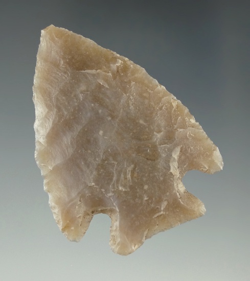 2" Marshall made from beautiful Edwards Plateau chalcedony found in Travis Co., Texas. COA.