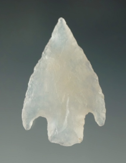 Nice material! 1 1/4" highly translucent agate Shumla point found in Texas.