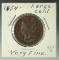 1854 U.S. Large Cent F+ Details