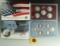 2009 Qtr Proof Set & 2010 Silver Quarter Proof Set in Orig Boxes Plus a Weak Struck 2001 Cent