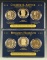 P, D and S 2012 Chester Arthur and Benjamin Harrison Dollars in Holders BU and Proof