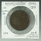 1783 Colonial Washington Cent No Button Variety VF