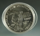 1983-P Olympic Uncirculated Commemorative Silver Dollar in Original Box with COA