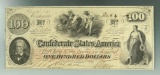 Confederate Dec. 9th 1862 100 Dollar Note XF * See full description for details.