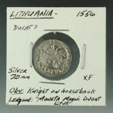 Lithuania 1556 ½ Groschen XF