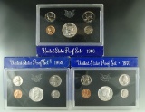 1968, 1969 and 1970 Proof Sets in Original Boxes