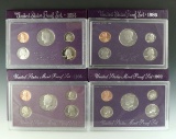 1984, 1986, 1988 and 1992 Proof Sets in Original Boxes