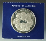 1978 Proof Jamaica Silver Ten Dollar Coin 650 Grains Sterling Silver