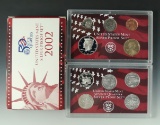 2002 Silver Proof Set in Original Box with COA