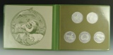 Canadian 1979 Greenpeace British Columbia Trade Dollar 5 Coin Set in Holder BU