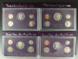 1984, 1986, 1989 and 1991 Proof Sets in Original Boxes