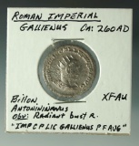 Roman Imperial Gallienus 260 AD XF