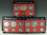 1975, 1977 and 1978 Proof Sets in Original Boxes