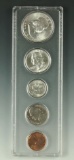 1955 Year Set in Holder Cent – Half Dollar BU