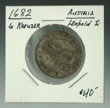 Austria 1682 Leopold I 6 Kreuzer F