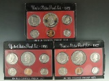 1975, 1976 and 1977 Proof Sets in Original Boxes