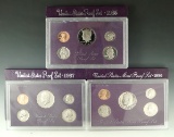 1985, 1987 and 1990 Proof Sets in Original Boxes