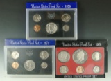 1970, 1971 and 1978 Proof Sets in Original Boxes